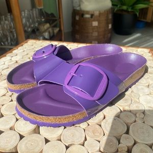 Madrid Big Buckle High Shine Birkentock